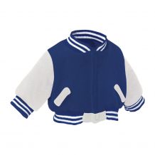 Bearwear Varsity Letterman Jacket - Royal with White Sleeves